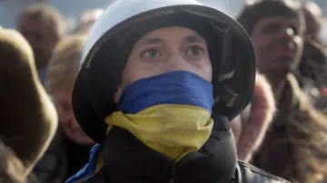Protivládní demonstrace v Kyjevě