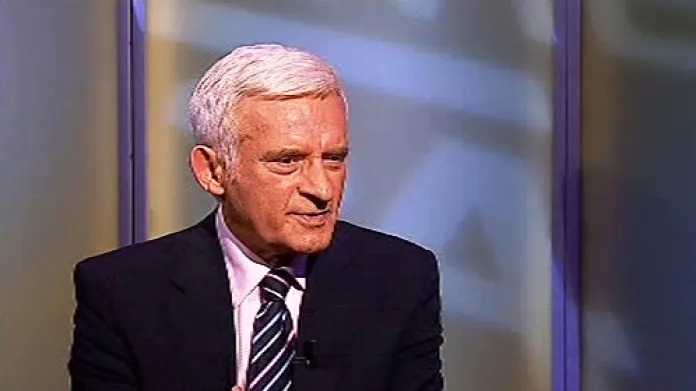 Předseda Evropského parlamentu Jerzy Buzek v pořadu Interview ČT24