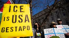 Demonstrace proti zadržení studenta Columbia University