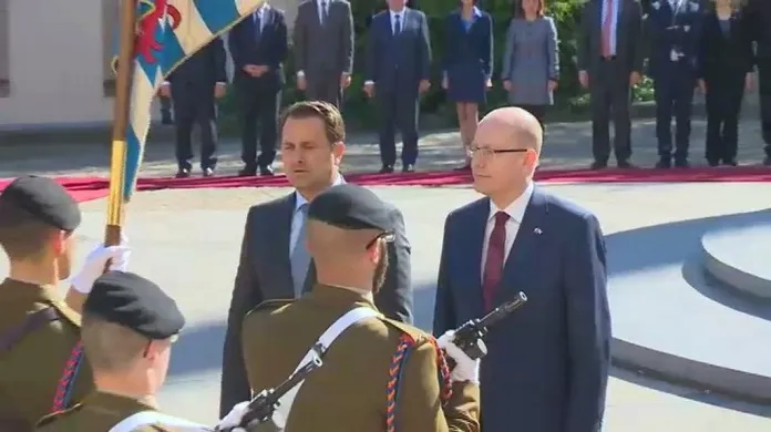 Přijetí premiéra Sobotky v Lucembursku