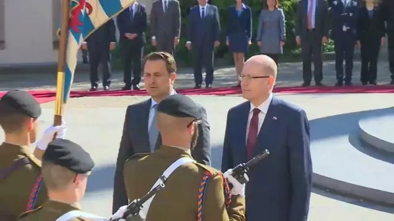 Přijetí premiéra Sobotky v Lucembursku