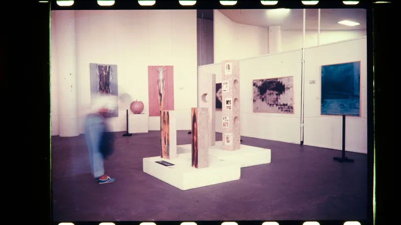 Instalace Jiřího Koláře na bienále v Sao Paulu v roce 1969