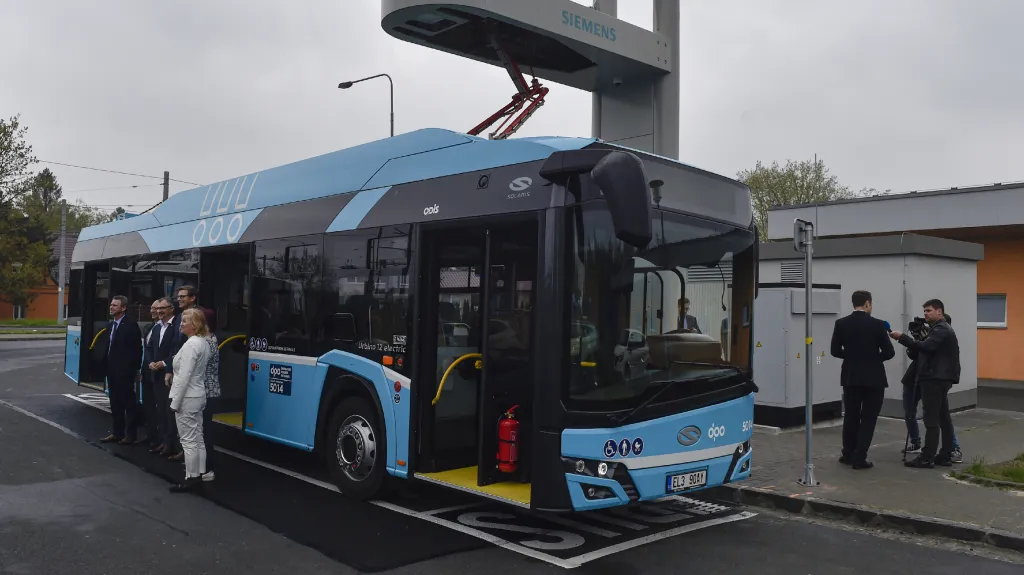 Nové elektrobusy Solaris v Ostravě