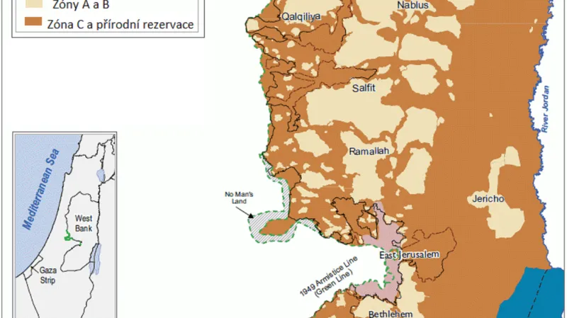 Západní břeh Jordánu, stav k roku 2011