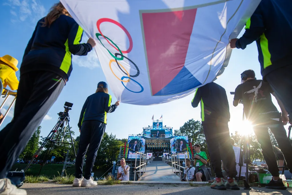 Zahájení dětské olympiády v Českých Budějovicích