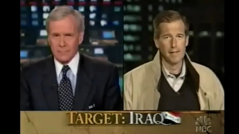 Brian Williams ve vysílání NBC