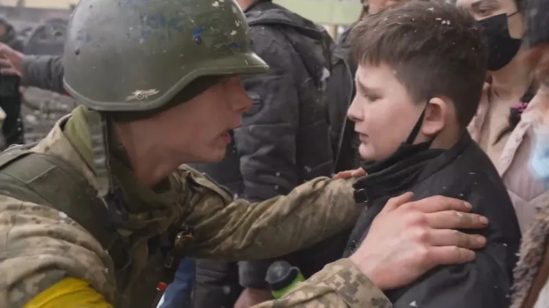 Uprchlíci v Mariupolu