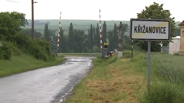 Přejezd u Křižanovic, u kterého k vykolejení došlo