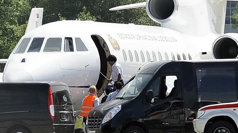 Prezident Morales opouští Vídeň