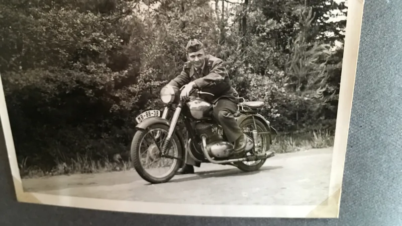 Břetislav Loubal v době, kdy byl na vojně