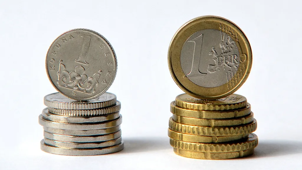 Česká koruna versus euro