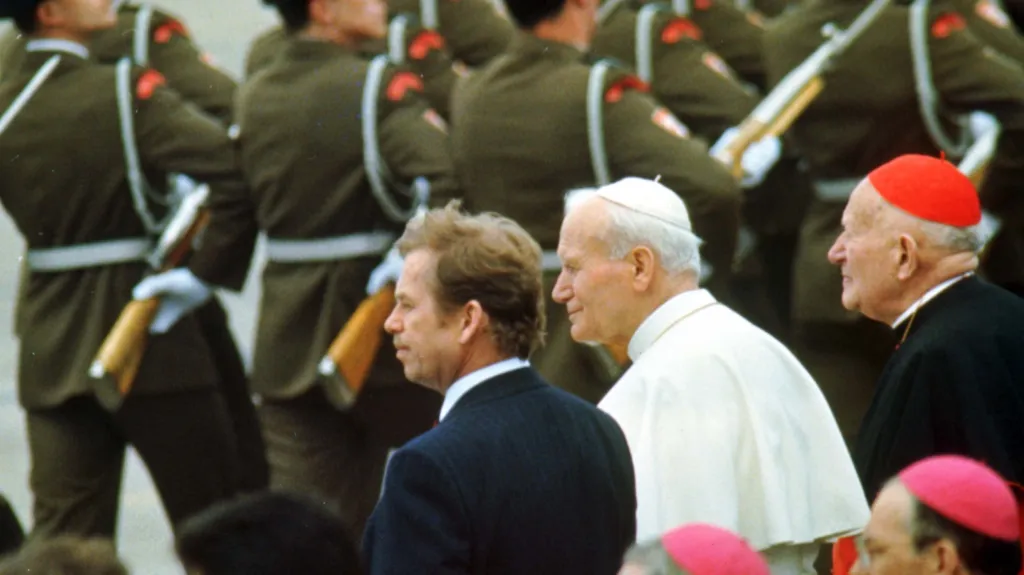Václav Havel, Jan Pavel II. a kardinál Tomášek
