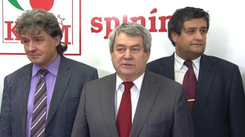 Povolební brífink KSČM