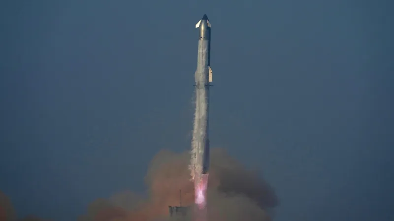 Start kosmické lodi Starship