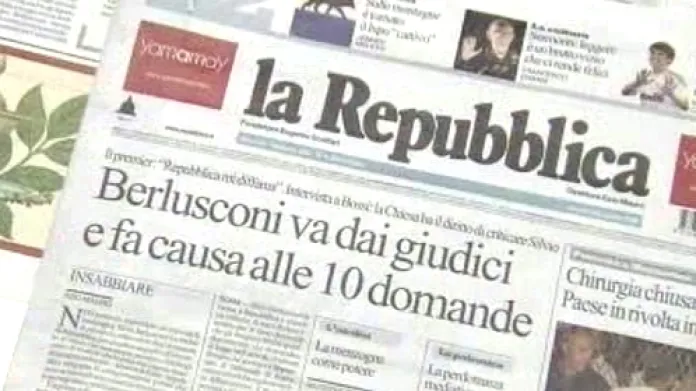 Italský tisk o Silviu Berlusconim