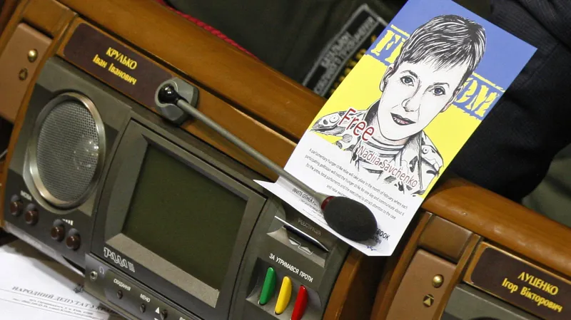 Místo Nadji Savčenkové v ukrajinském parlamentu