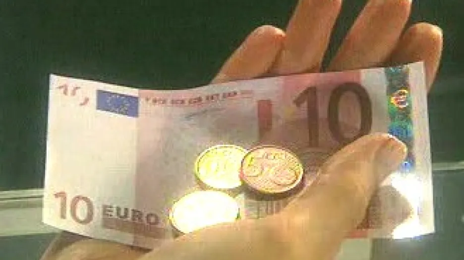 Bankovky a mince eura
