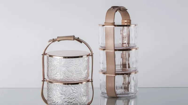 Skleněné přenosky od Daniely Chodilové z pražské UMPRUM