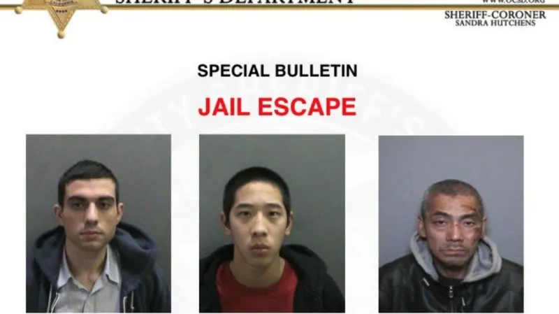 Oznámení o útěku trojice vězňů