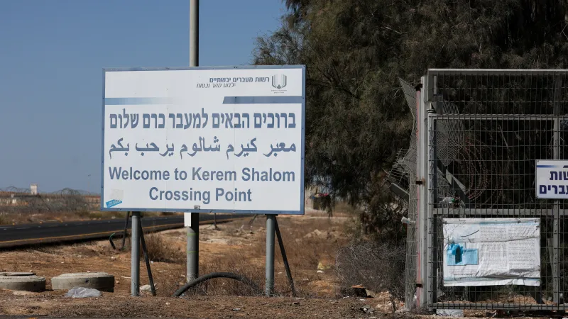 Znovuotevřený hraniční přechod Kerem Šalom