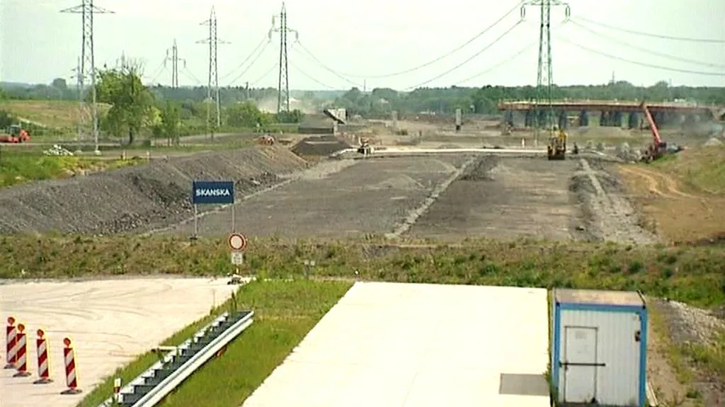 Nedokončená dálnice mezi ČR a Polskem