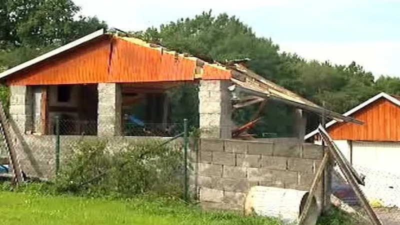 Následky silného větru