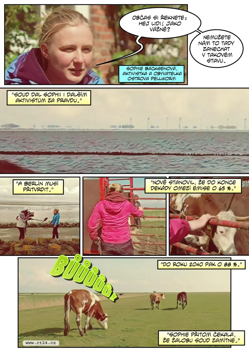 Němka bojuje za farmu na ostrově