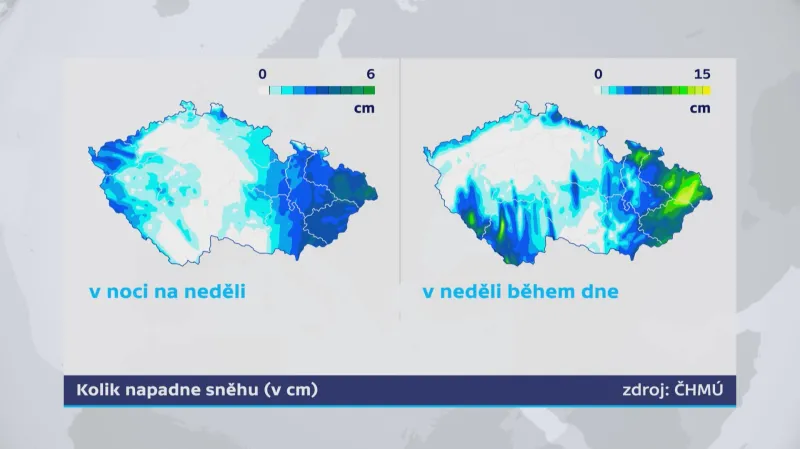Předpověď sněhu – neděle 19.1.2020