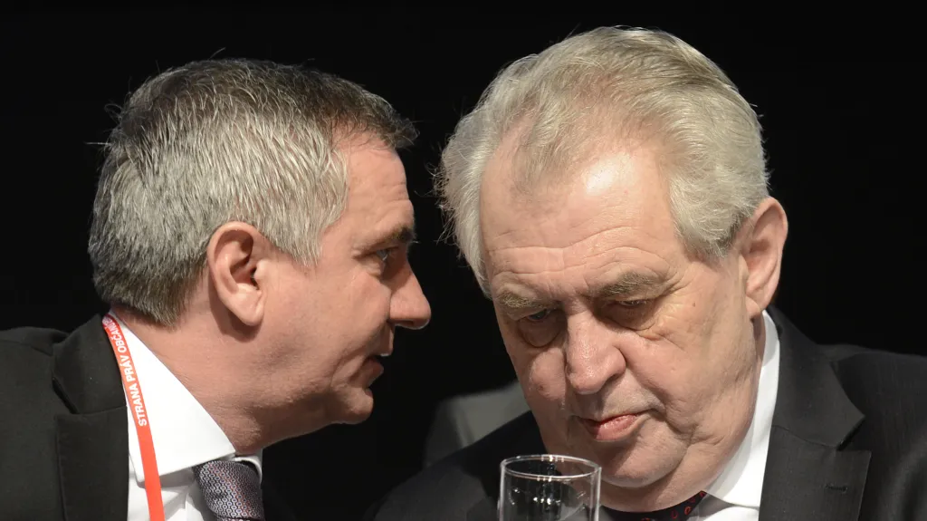 Vratislav Mynář a Miloš Zeman