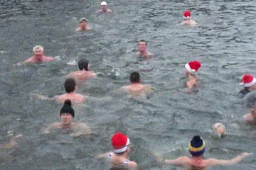 Otužilci ve Svratce v Brně