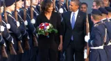 Michelle a Barack Obamovi v Berlíně