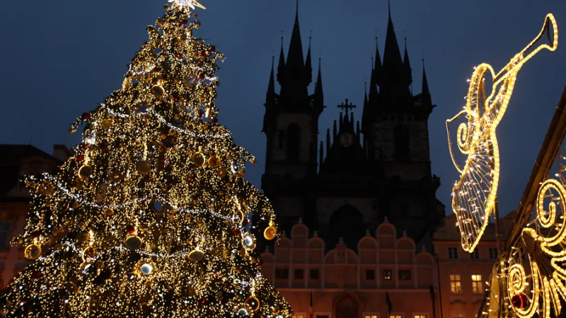 Vánoční výzdoba Staroměstského náměstí