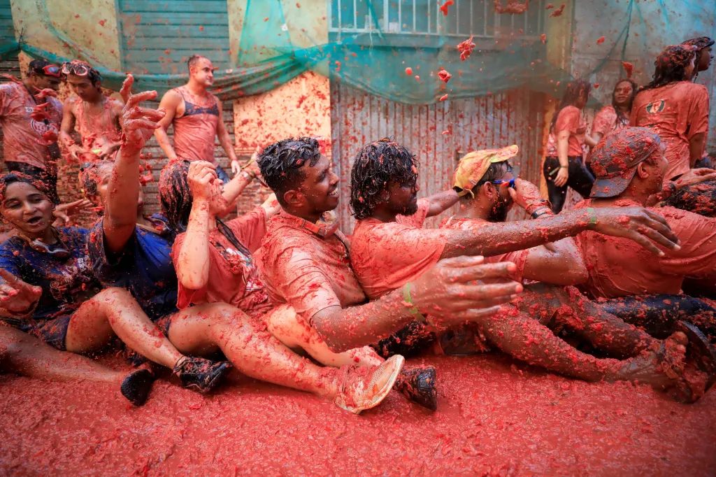 Španělský festival Tomatina