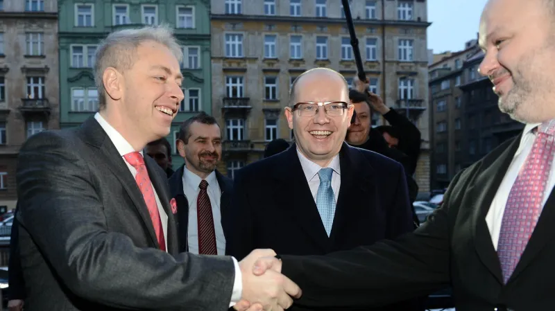 Milan Chovanec, Bohuslav Sobotka a Martin Pecina