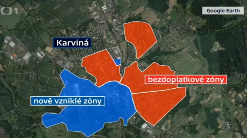 Bezdoplatkové zóny v Karviné