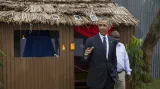 Barack Obama na veletrhu nových technologií v Keni