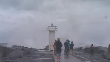 Bouře na pobřeží Austrálie