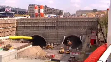 Výstavba tunelového komplexu Blanka