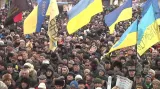 V Kyjevě se opět sešlo několik desítek tisíc lidí