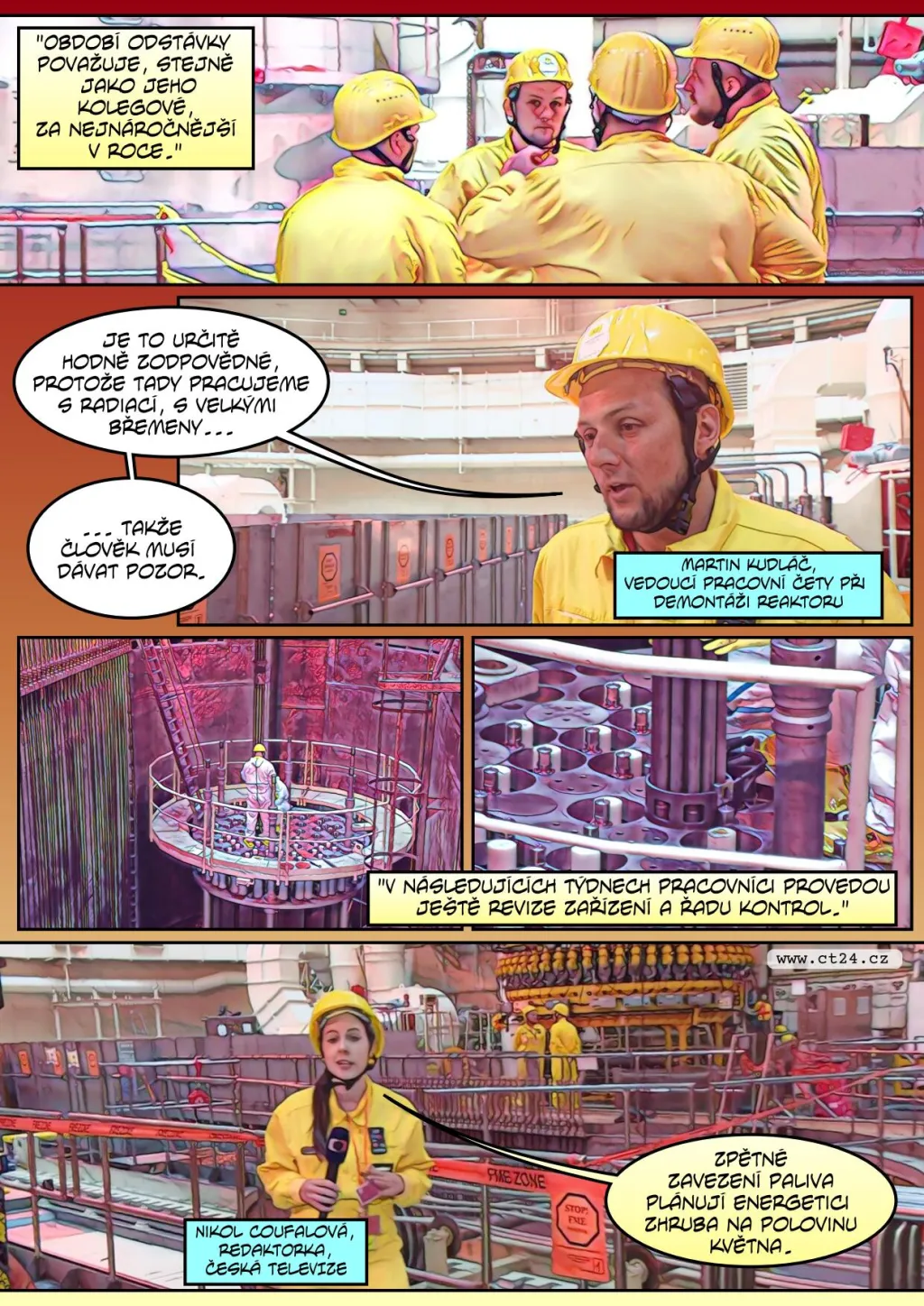 Odstávka prvního bloku v Temelíně