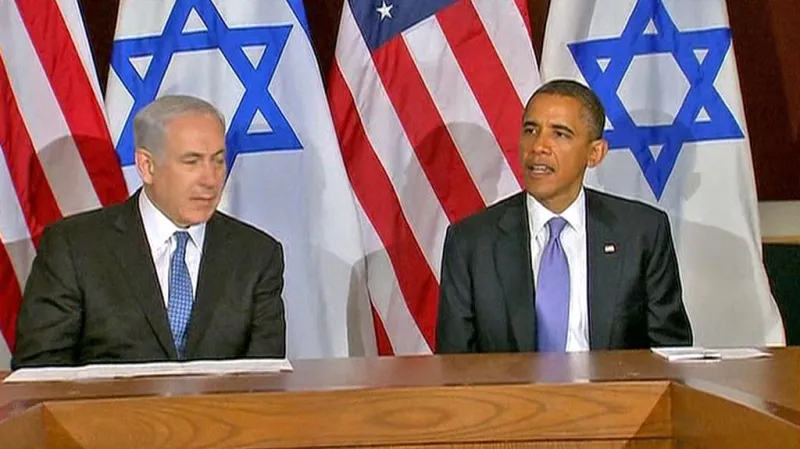 Benjamin Netanjahu a Barack Obama