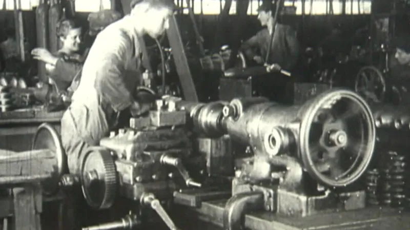 Montáže v Kruppových závodech