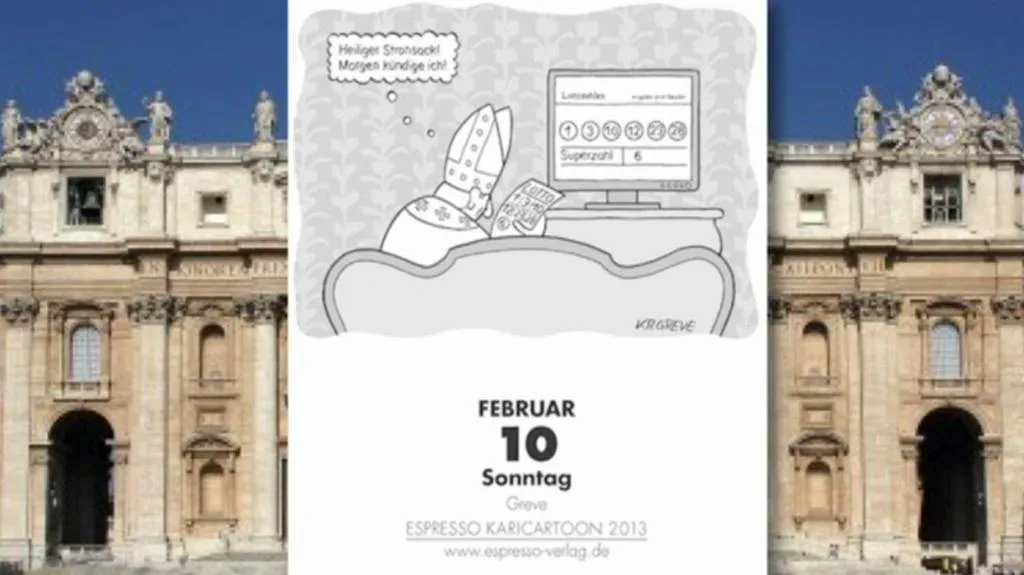 Kalendář předpověděl odchod papeže