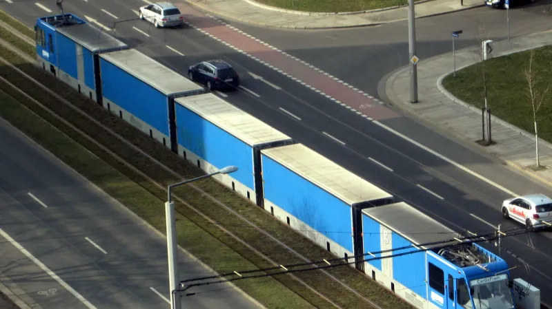 Drážďanská nákladní tramvaj