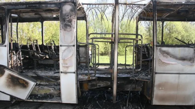 Řádění žhářů v Pardubicích