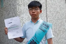 Jsem jediný, koho Hongkong vyloučil z voleb, oznámil prodemokratický aktivista Wong
