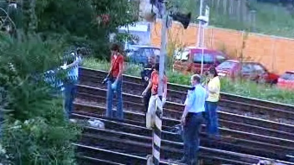 Vlak srazil postiženého muže