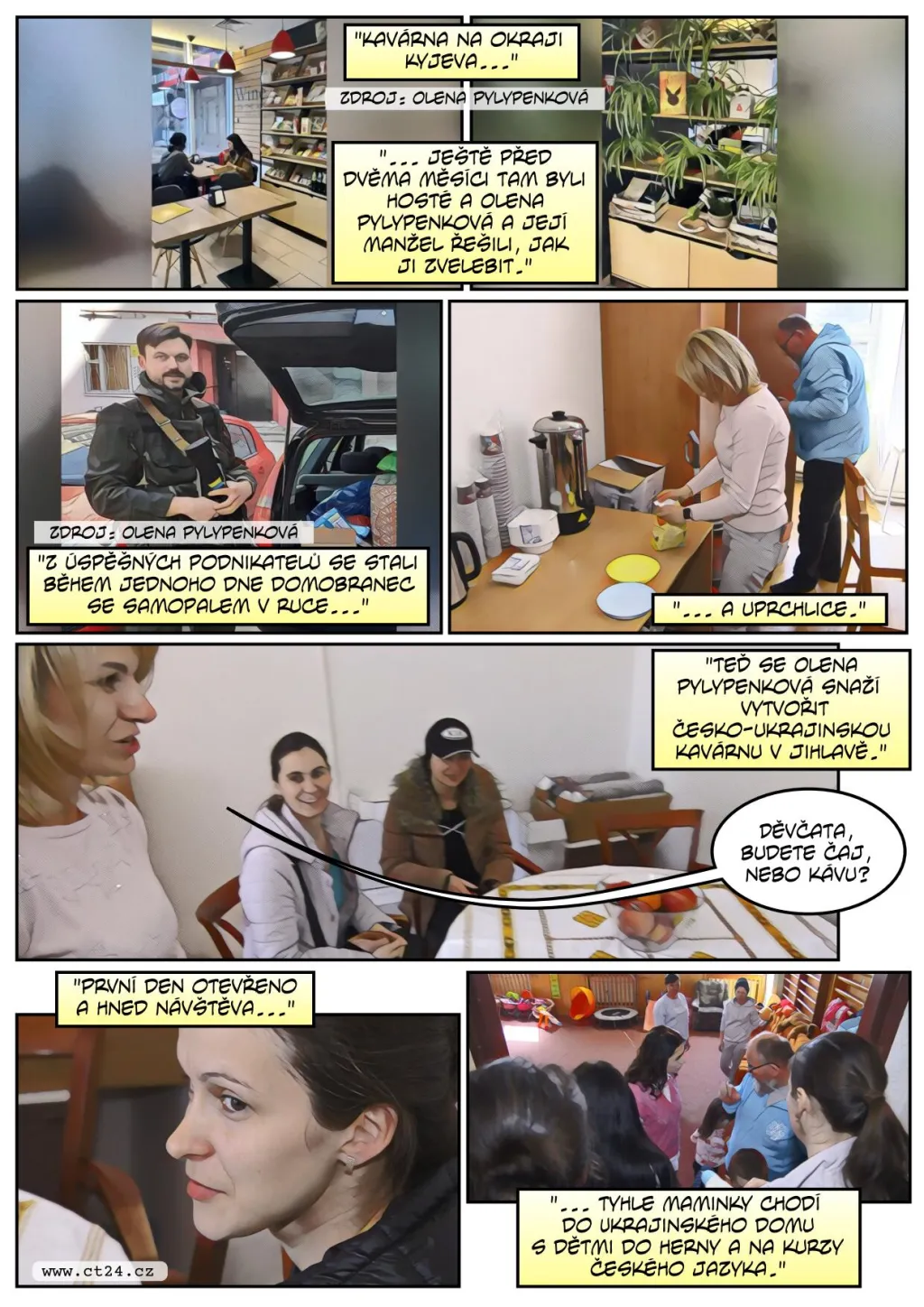 Kavárna v uprchlickém domě