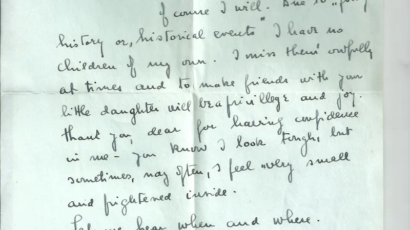 Dopis Jana Masaryka, ve kterém souhlasí s žádostí Shiely Grant Duffové, aby byl kmotrem