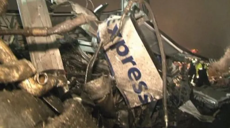 Srážka vlaků v Německu